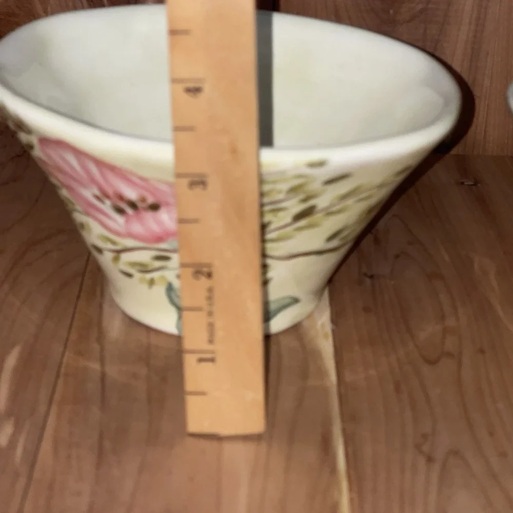Victoria Gardens By Christina Ladas Ambiance Collection Floral Soup Cereal Bowls